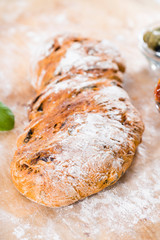 Ciabatta with dried Tomatoes