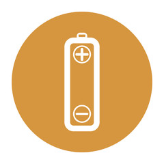 Vector battery icons on white background