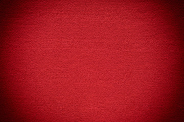 Red felt background
