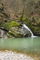 beautiful stream and lake near skrad