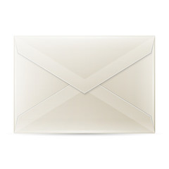 Blank envelope isolated on white background