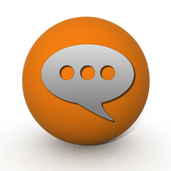 Fototapeta premium forum circular icon on white background