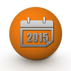 calendar circular icon on white background