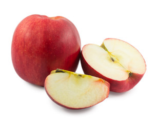 apples isolated on white background