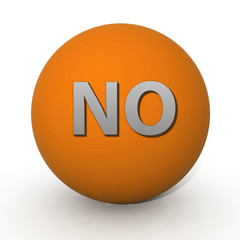 no circular icon on white background