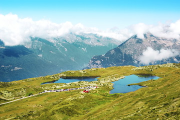 Lac Noir et lac Besson de l' Alpe d' Huez