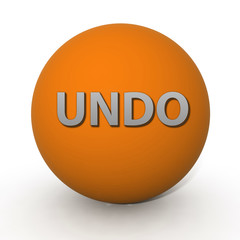 undo circular icon on white background