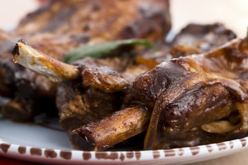 Barbecued Pork Baby Back Ribs