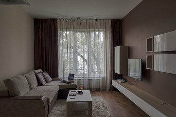 Living room in fresh renovated apartment in Sofia