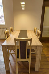 Dining-table in living room - renovated apartment in Sofia