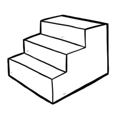 three steps stair