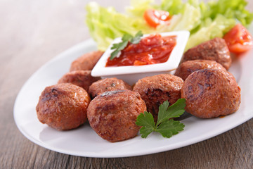 meatball and sauce