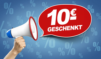 10 Euro geschenkt