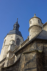 Fototapeta premium Spätgotische Stadtkirche in Laucha (1496, Sachsen-Anhalt)