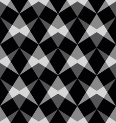 Vector seamless pattern with abstract shapes.