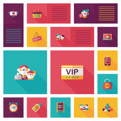 shopping flat app ui background,eps10