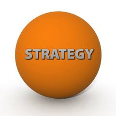 Strategy circular icon on white background
