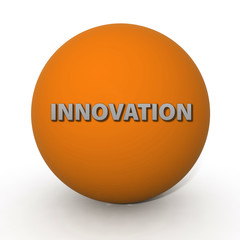Innovation circular icon on white background