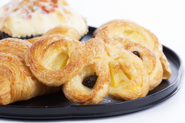 Close up Pineapple Danish Pastry