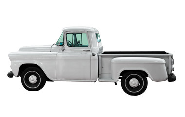 White classical vintage  automobile