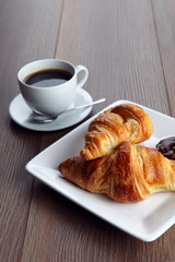 coffee and croissant