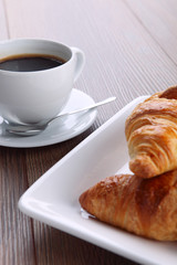 coffee and croissant