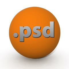 .psd circular icon on white background