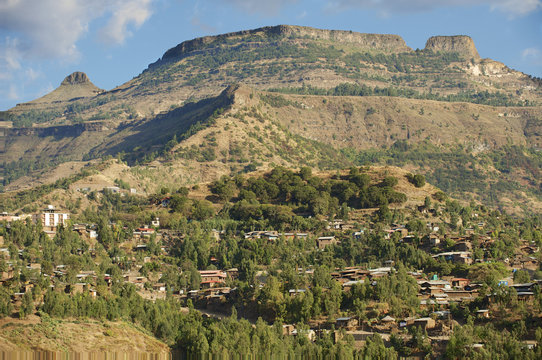 Town of Lalibela, Ethiopia. UNESCO World Heritage Site.