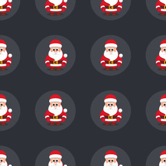 PatternVectorSantaBlack