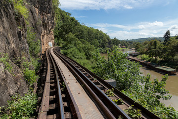 Obraz na płótnie Canvas Death railway at Kanchanaburi
