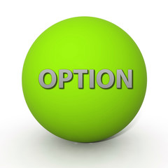 option circular icon on white background