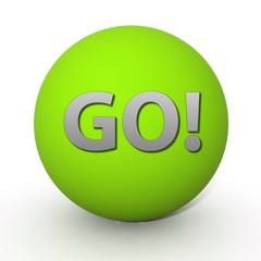 go circular icon on white background