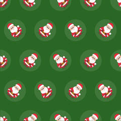 PatternVectorSantaGreen04
