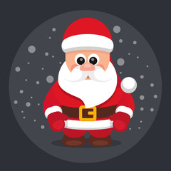 SantaClausVectorImageBlack