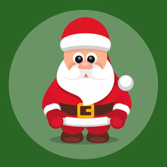 SantaClausVectorFlatGreen