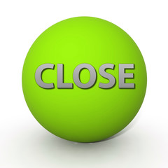 close circular icon on white background