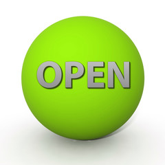 open circular icon on white background