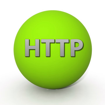 http circular icon on white background