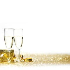 Champagne and gift