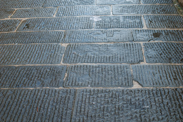 Lastricato di pave, pavimentazione stradale, basalto
