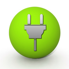 Fototapeta premium power circular icon on white background