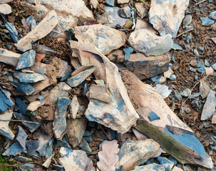 Gestein auf dem Philosophenpfad in Medebach