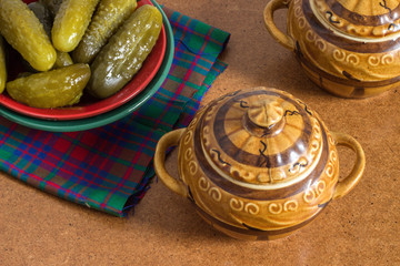 pickle plate in hot pot