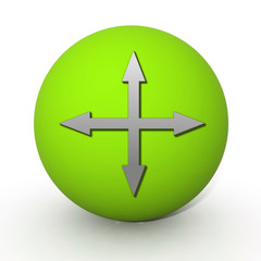 Arrow  circular icon on white background