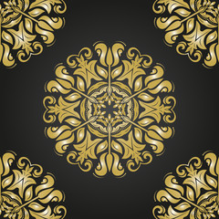 Floral Seamless Vector Pattern. Orient Abstract Background