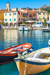 Fototapeta na wymiar Elba island, marina of Porto Azzurro Village, Tuscany, Italy