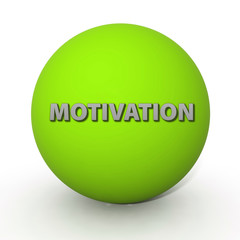 Motivation circular icon on white background