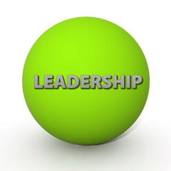 Leadership circular icon on white background