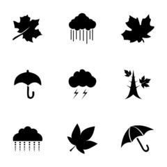 Vector autumn icon set