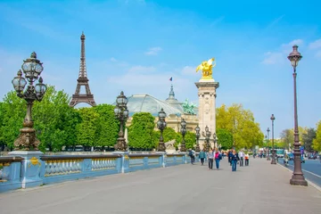 Papier Peint photo autocollant Pont Alexandre III Pont Alexandre-III à Paris, France